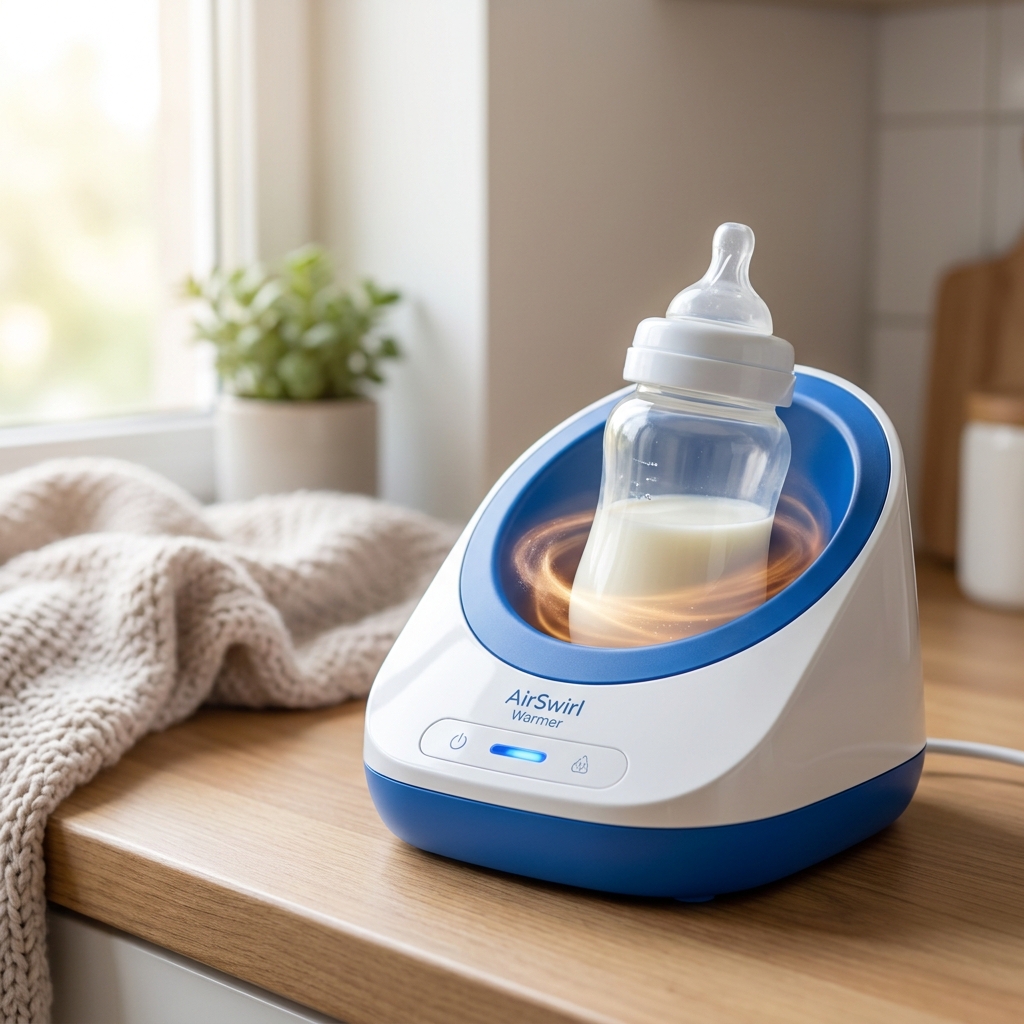 MilkyBreeze AirSwirl Warmer™ in-use